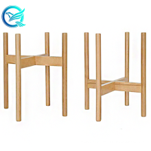 Qinge Good Price Bamboo Plant Stand Easy To Assemble Bamboo Plant Pot Stand Holder with High Quality